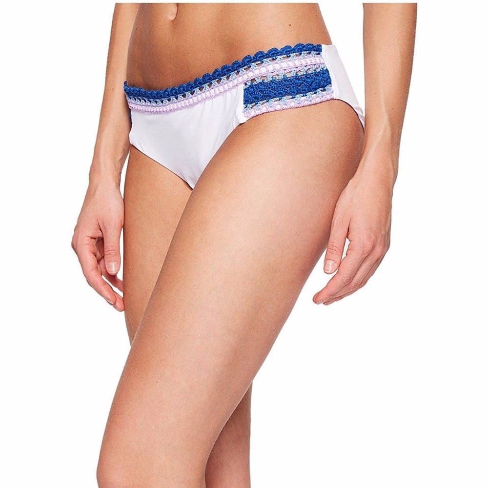 Becca by Rebecca Virtue Crochet Trim Bikini Bottom